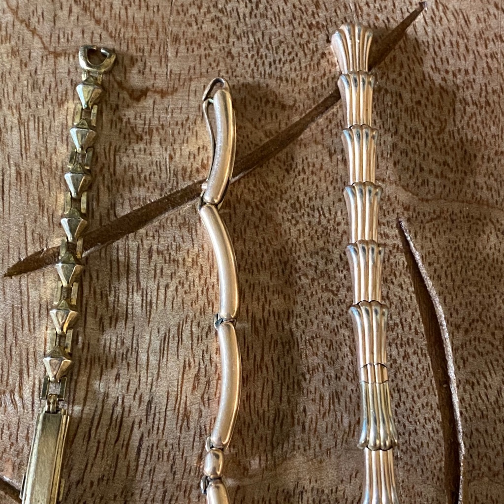 3 Antique Vintage Watch Wrist Bands